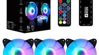 1STPLAYER 120mm RGB Case Fan Combo CC, 3 Pack Computer...