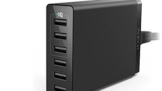 USB Charger, Anker 30W 6-Port USB Charger PowerPort 6 Lite...