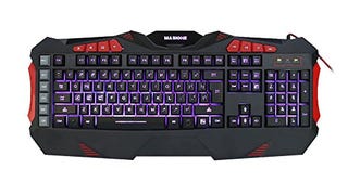 Masione LED USB Gaming Wired Keyboard with 7 Adjustable...
