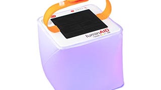 LuminAID PackLite Spectra USB Solar Inflatable Color Changing...