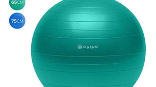 Gaiam Total Body Balance Ball Kit - Includes 75cm Anti-...
