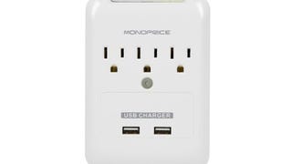 Monoprice Power & Surge - 3 Outlet Power Surge Protector...