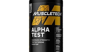 Testosterone Booster for Men | MuscleTech AlphaTest | Tribulus...