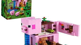 LEGO Minecraft The Pig House 21170 Minecraft Toy Featuring...