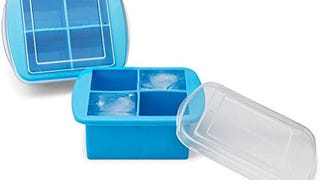 Arctic Chill - 2" Silicone Ice Cube Trays - 8 Cube Trays...