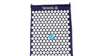 Spoonk Acupressure Eco Mat, Navy Blue - With Massage Ball,...