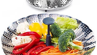 X-Chef Stainless Steel Vegetable Steamer Foldable Cooking...