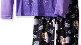 STAR WARS Big Girls 2-Piece Pajama Set, Purple,