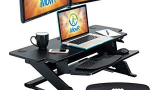 iMovR ZipLift+ 42" Standing Desk Converter with Ergonomic...