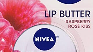 NIVEA Raspberry Rose Lip Butter 0.59 Ounce Carded