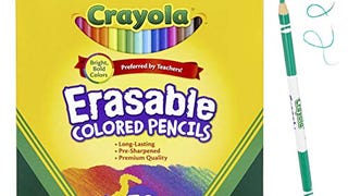 Crayola Erasable Colored Pencils, Back to School Supplies,...