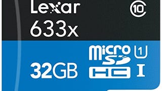 Lexar High-Performance microSDHC 633x 32GB UHS-I/U1 w/USB...