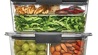 Rubbermaid Brilliance Food Storage Container, Salad and...