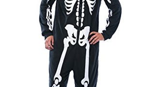 M6259-NEW-M #FollowMe Skeleton Adult Onesie Costume