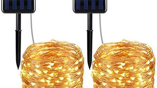 AiPoter Solar Powered String Lights,33 ft 8 Modes 100 LED...