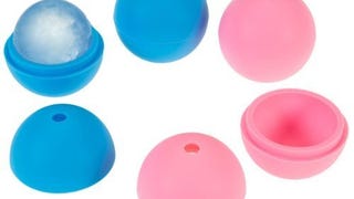 Basily Sphere Ice Molds - Ice Ball Maker Molds - Spheres...