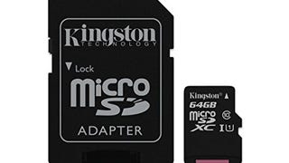 Kingston Digital 64 GB microSD Class 10 UHS-1 Memory Card...