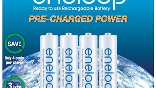 eneloop AAA 1800 cycle, Ni-MH Pre-Charged Rechargeable...