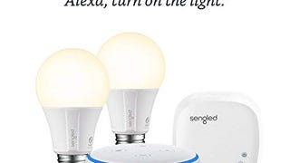 Echo Dot (3rd Generation) - Sandstone with 2 Smart Bulb...