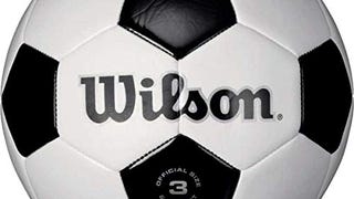 WILSON Traditional Soccer Ball - Black/White, Size