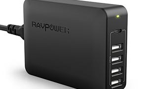 USB C Pd Charger, RAVPower 60W 5-Port USB Desktop Charging...