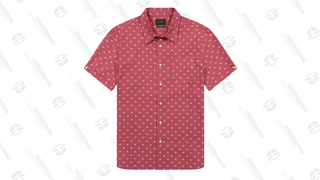 Pink Dobby Short Sleeve Shirt
