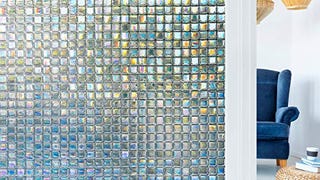 rabbitgoo Stained Glass Privacy Window Film, Mosaic Pattern...