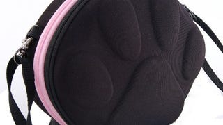PoopPac Dog Walker Waste Case, Black with Pink