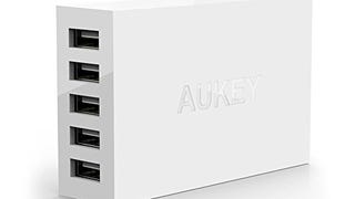 Aukey Multi Ports Usb Charging Station, 40-Watt, 5-Ports,...