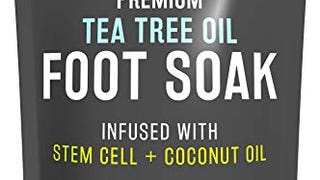 Tea Tree Oil Epsom Salt Pedicure Foot Soak with Coconut...