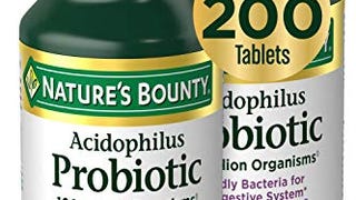 Nature’s Bounty Acidophilus Probiotic, Daily Probiotic...
