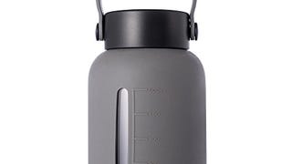 MIU COLOR Large Glass Water Bottle - 22oz Wide Mouth with...