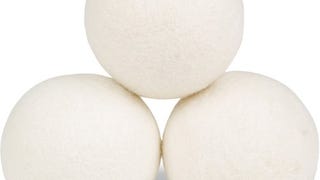Wool Dryer Balls - Smart Sheep 3-Pack - XL Premium Natural...