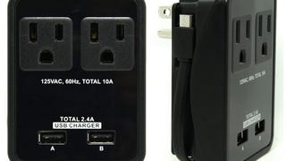 RND Compact Power Station 2.4 Amp Dual USB Ports, 2 AC...