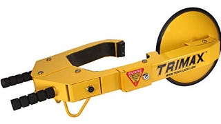 Trimax TWL100 Ultra-Max Adjustable Wheel Lock, Yellow/...