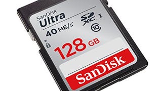 SanDisk Ultra 128GB Class 10 SDXC Memory Card Up To 40MB/...