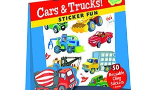 Peaceable Kingdom Sticker Fun! Cars and Trucks Reusable...