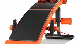 WZR Adjustable Weight Bench,Heavy Duty Fitness Bench Folding...