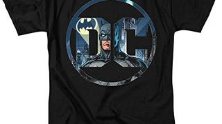 Batman Logo T Shirt & Stickers (Small) Black