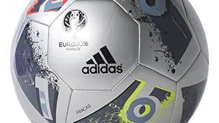 adidas Performance Euro 16 Glider Soccer Ball, Silver Metallic...