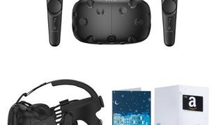 HTC VIVE Virtual Reality System + Deluxe Audio Strap + $100...