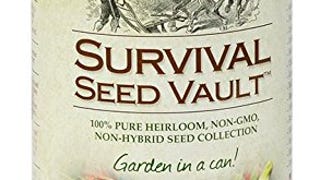 Survival Seed Vault Non-GMO Hardy Heirloom Seeds for Long-...