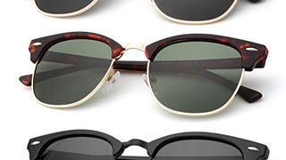 Polarized Sunglasses for Men and Women Semi-Rimless Frame...