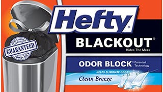 Hefty Blackout Tall Kitchen Trash Bags, Clean Breeze, 90...
