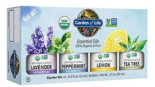 Garden of Life Essential Oils Starter Pack Lavender, Peppermint,...