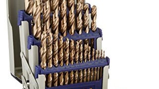 IRWIN Drill Bit Set, M35 Cobalt Alloy Steel Steel, 29-Piece...
