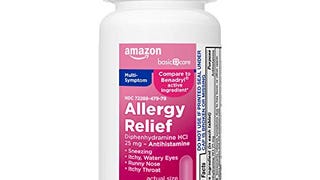 Amazon Basic Care Allergy Relief Diphenhydramine HCl 25...