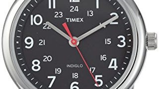 Timex Unisex Weekender 38mm Watch – Silver-Tone Case Black...