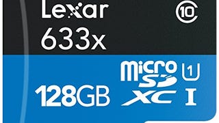 Lexar High-Performance microSDXC 633x 128GB UHS-I/U1 w/...
