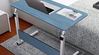 2021 New Mobile Side Table Overbed Table, Adjustable Height...